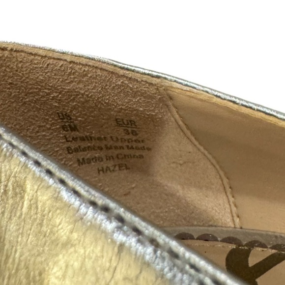 Sam Edelman Hazel Pointed Toe Pump - Silver Metallic 6 - Picture 7 of 7